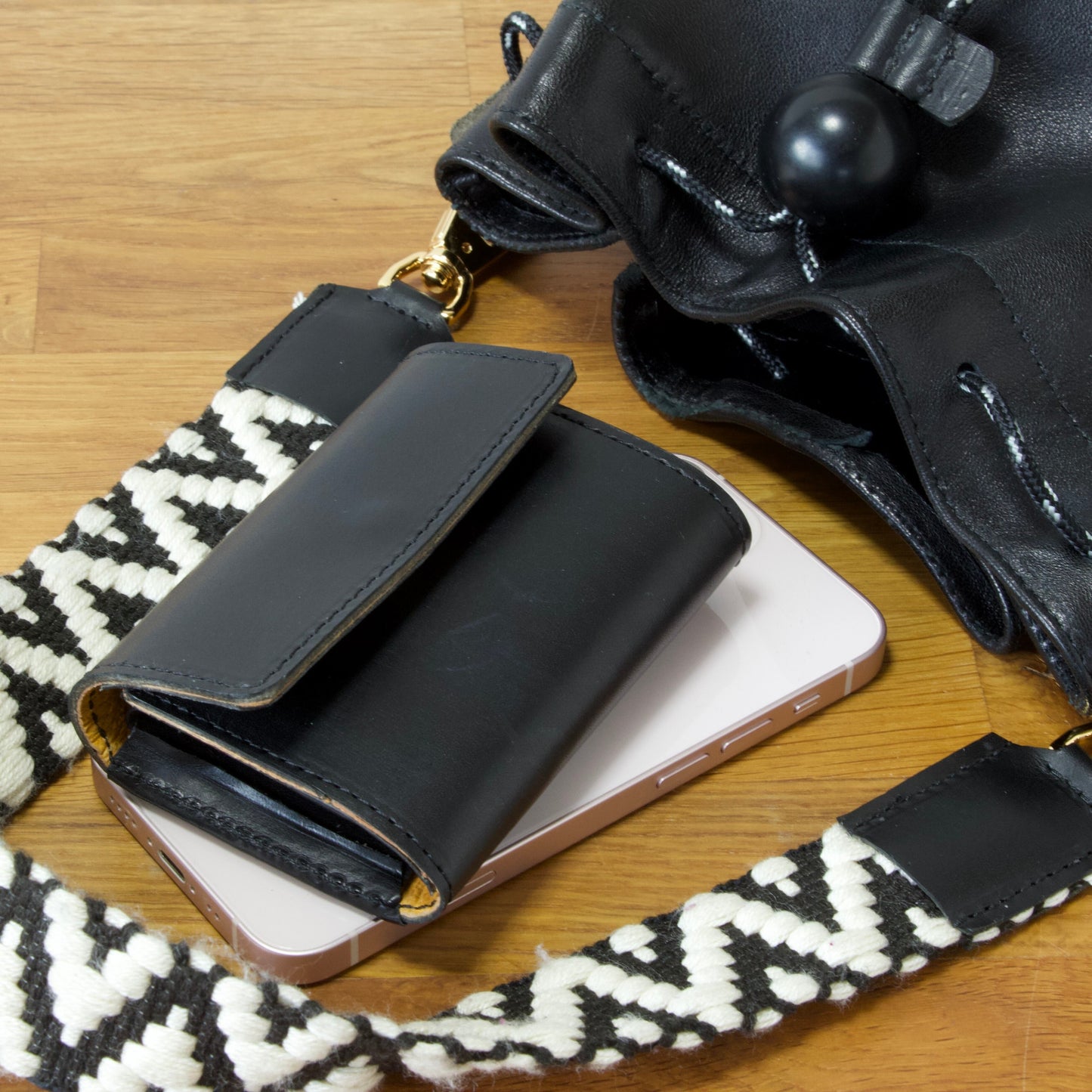 小さいカードサイズのコンパクトな三つ折り財布(お札折らない) | Italy 本革・レザー(メンズ・レディース)【ca-miW】ナチュラル