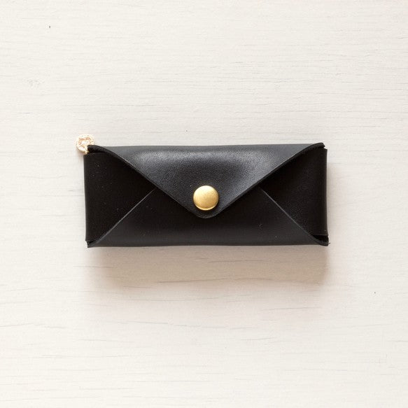 コインケース | 印鑑・キーケース対応 （レディース・メンズ）| 一枚革仕立てレター型 Italy 本革・レザー 【letami】ナチュラル（狐色）