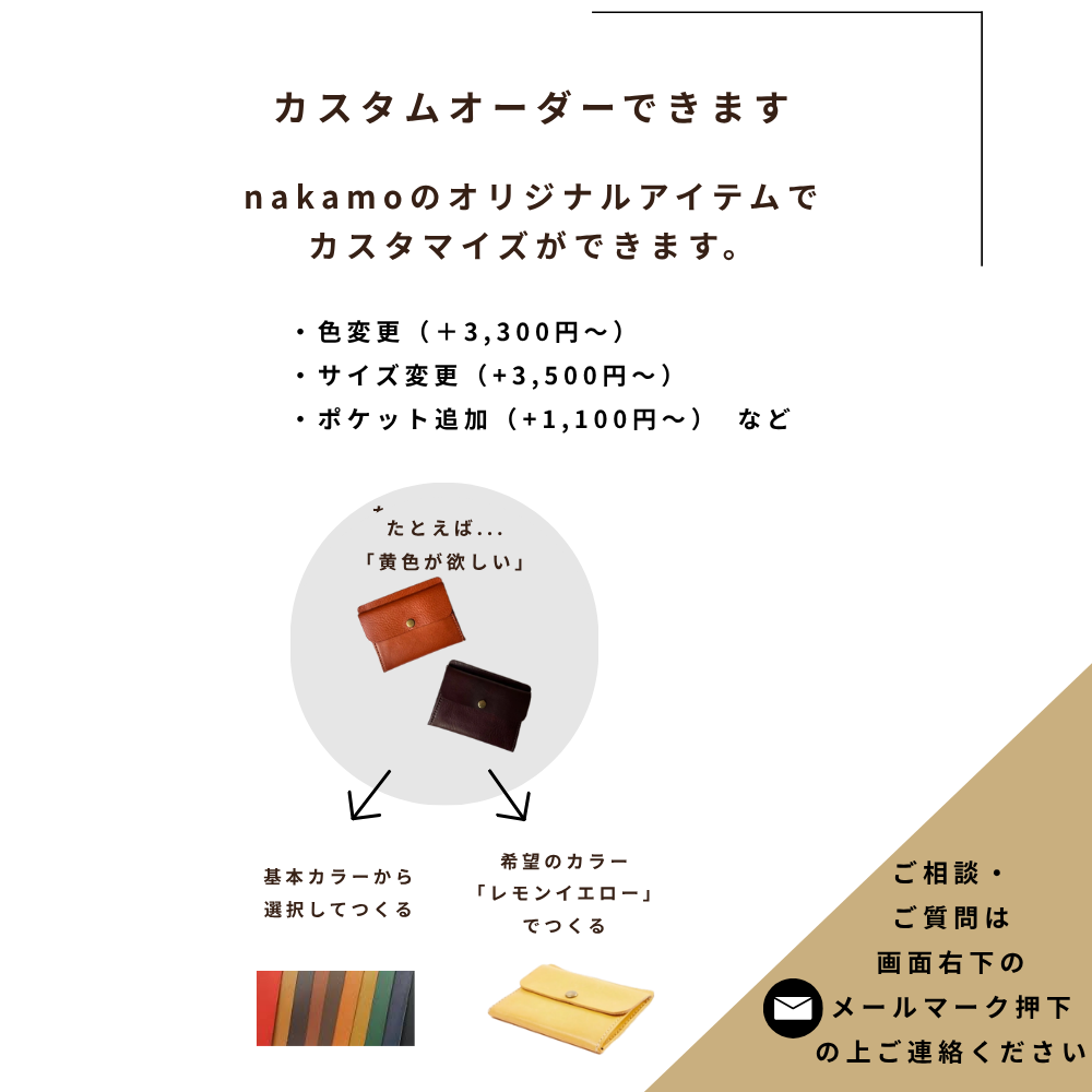極薄「ポケットが膨らまない」お札二つ折りコンパクト財布【letamiW】 | ダークブラウン