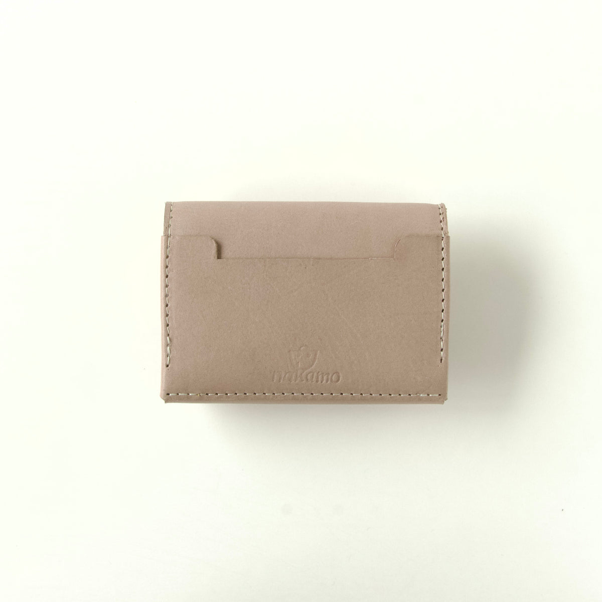 ラフにざっくり使える三つ折り財布（お札折らない） 【ca-miniW】| ライトグレー
