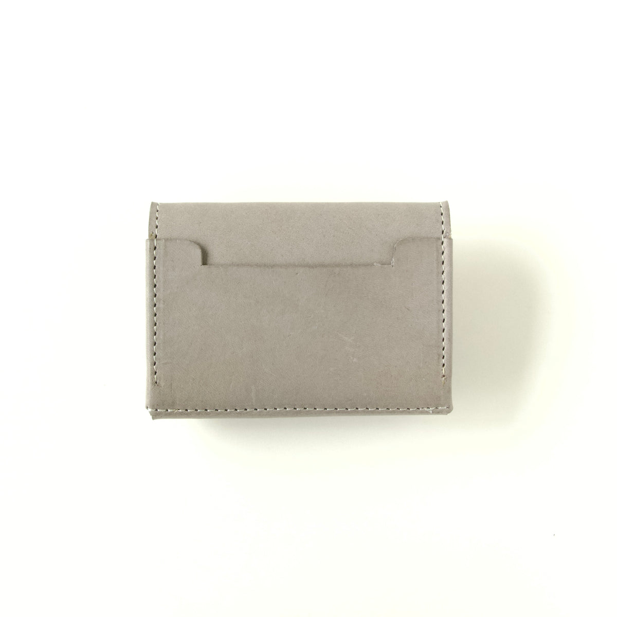 ラフにざっくり使える三つ折り財布（お札折らない） 【ca-miniW】| ライトグレー