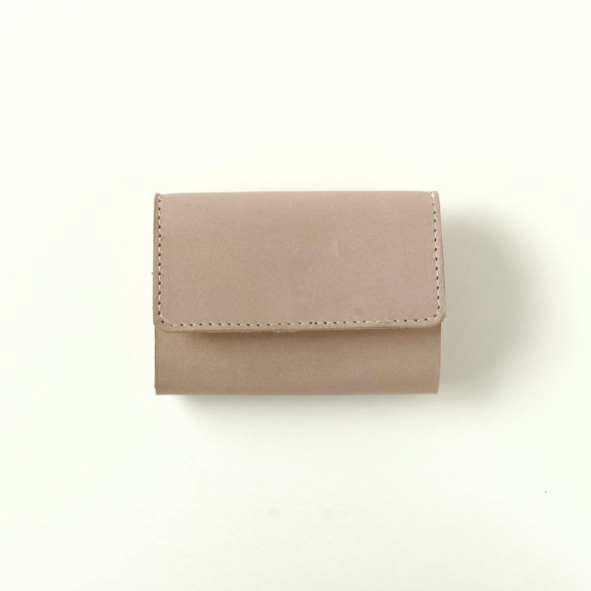 ラフにざっくり使える三つ折り財布（お札折らない） 【ca-miniW】| ライトグレー