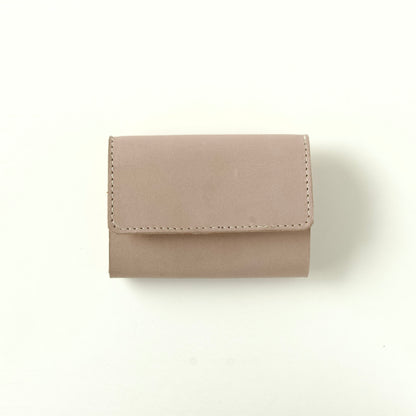 ラフにざっくり使える三つ折り財布（お札折らない） 【ca-miniW】| ライトグレー