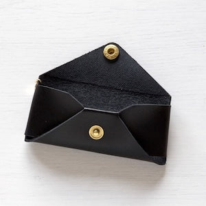 コインケース | 印鑑・キーケース対応 （レディース・メンズ）| 一枚革仕立てレター型 Italy 本革・レザー 【letami】ナチュラル（狐色）