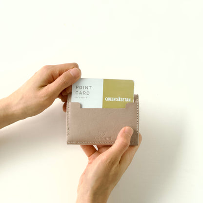 ラフにざっくり使える三つ折り財布（お札折らない） 【ca-miniW】| ライトグレー