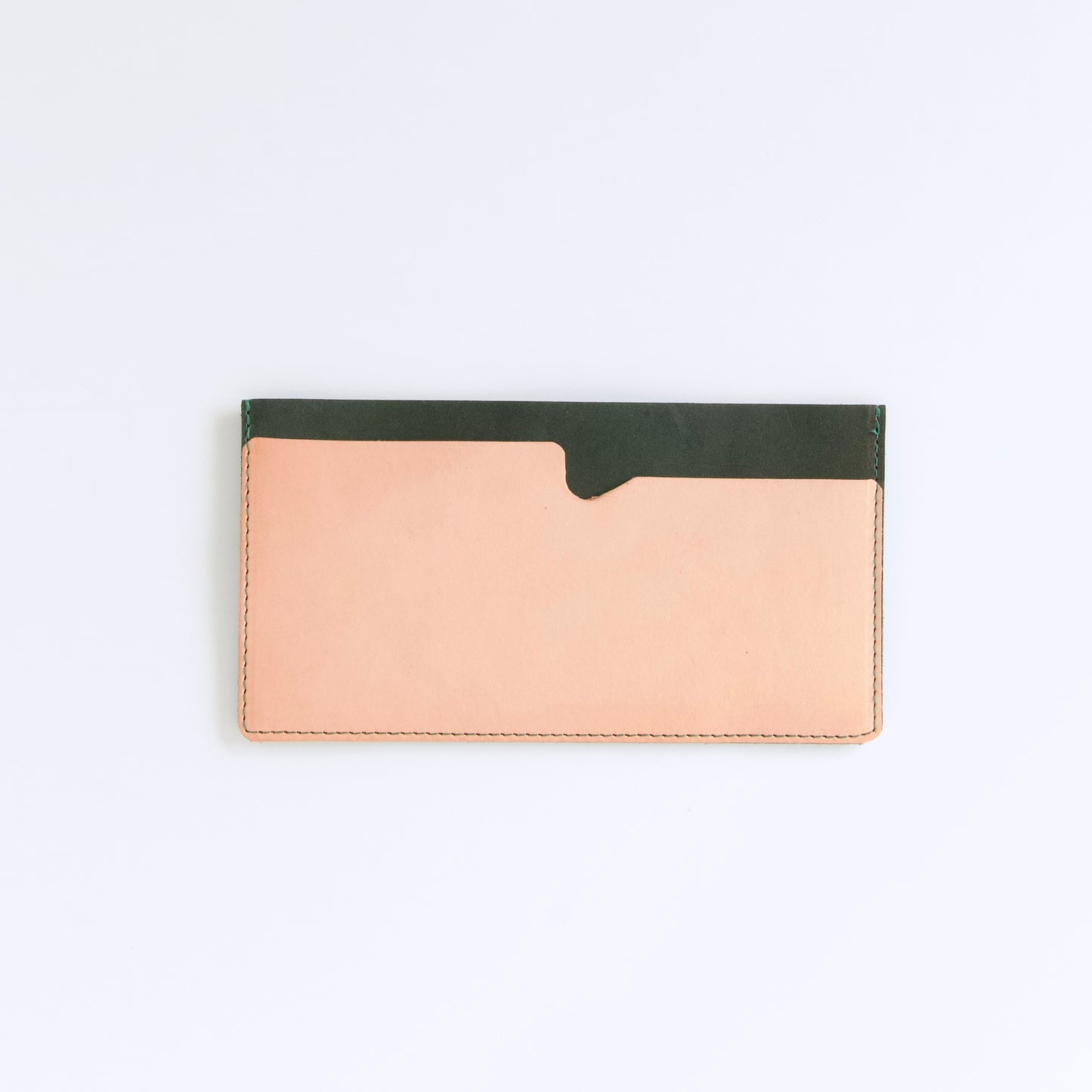 お札入れ・お札ケース | Italy 本革・レザー　ダークグリーン×ヌメナチュラル