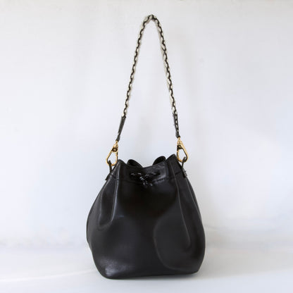 ラムレザー巾着バッグ2WAY（ハンド・肩がけ） | 本革・レザー（レディース）