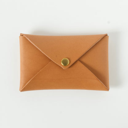 カードケース/名刺入れ  レター型 1枚革仕立て | Italy本革・レザー（メンズ・レディース） ブラック（墨色）【letaca】