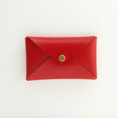 カードケース/名刺入れ  レター型 1枚革仕立て | Italy本革・レザー（メンズ・レディース） ブラック（墨色）【letaca】