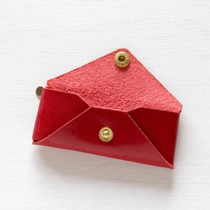 コインケース | 印鑑・キーケース対応 （レディース・メンズ）| 一枚革仕立てレター型 Italy 本革・レザー 【letami】ナチュラル（狐色）