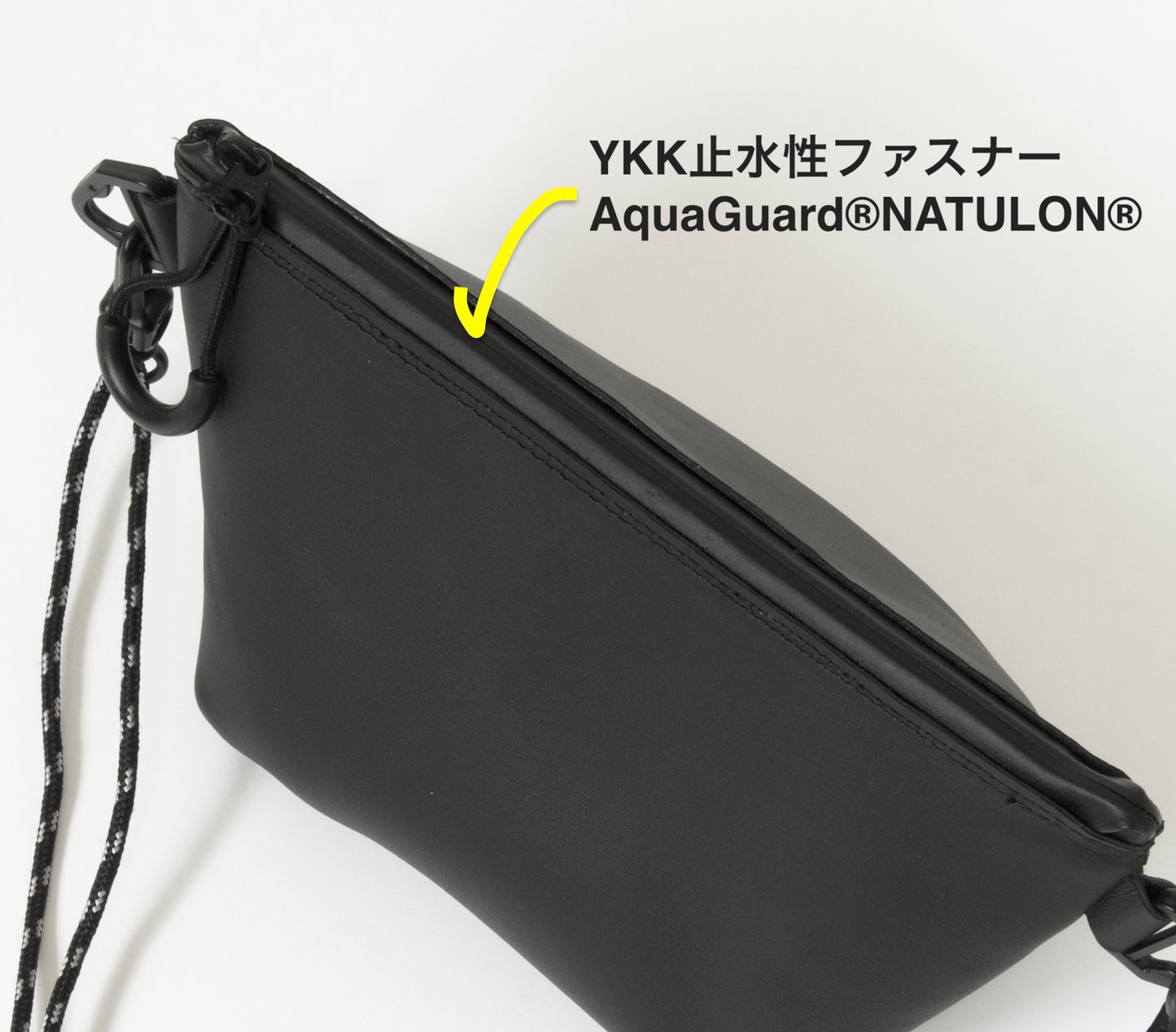 ミニショルダーバッグ / サコッシュ台形型 / 軽量135g・防水・GORE-TEX仕様（レディース・メンズ） |本革・レザー